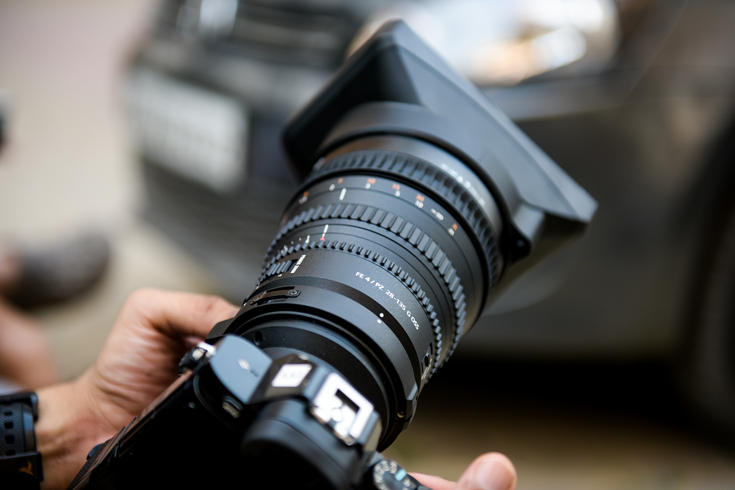Video Camera closeup for video marketing